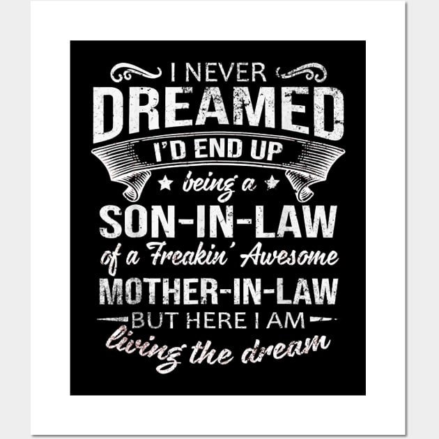 Proud Son In Law - Gift for Son In Law Wall Art by lostbearstudios